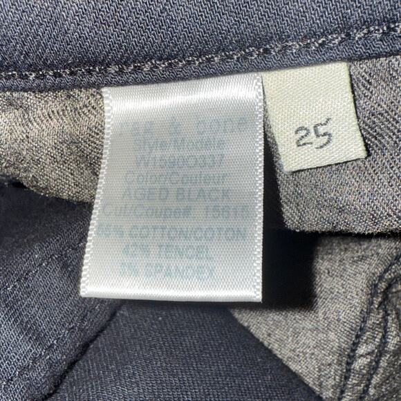 rag & bone Women’s Sz 25 Dre Low-Rise Slim Boyfriend Jeans in Aged Black - Picture 6 of 8